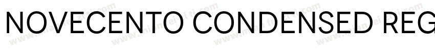 Novecento Condensed Regular字体转换